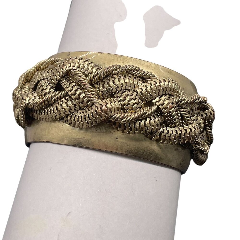 Bcbgeneration Braided Chain Wide Bangle Bracelet … - image 5